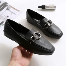 Г., осенние женские туфли-оксфорды из мягкой кожи зеленого цвета на плоской подошве Весенняя Офисная Женская обувь без застежки Большие размеры, балетки, мокасины на плоской подошве