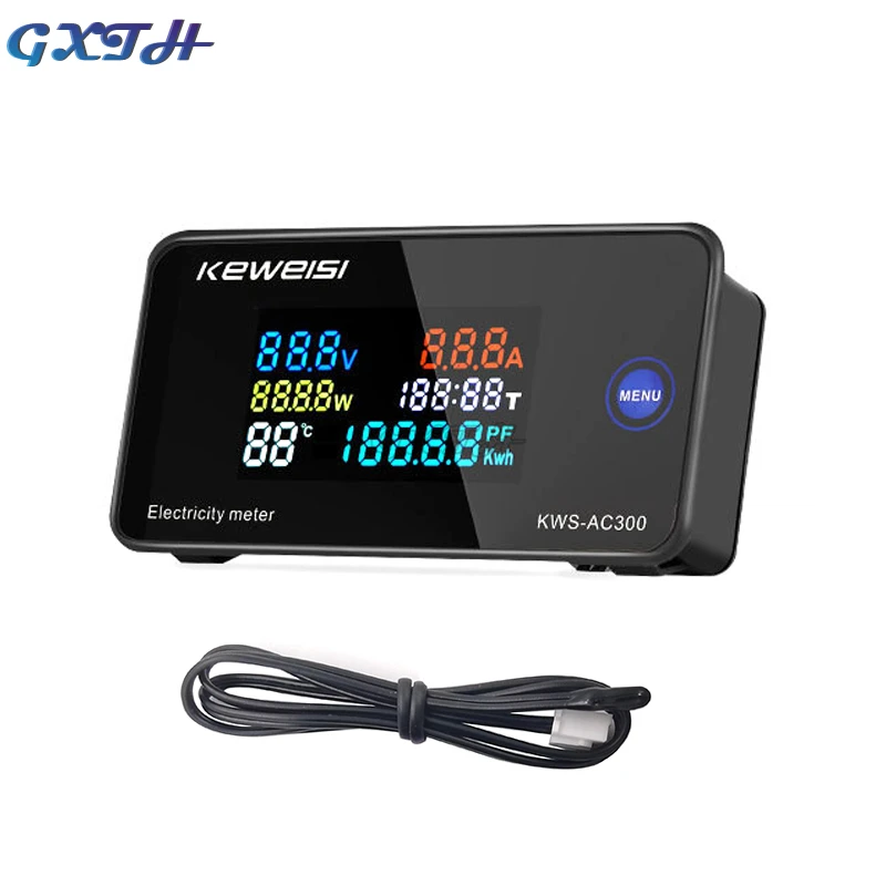 small tape measure AC50-300V 0-100A Voltmeter Ammeter KWS Power Energy Meter LED Digital AC Wattmeter Electric Meter With Reset Function residential water meter Measurement & Analysis Tools