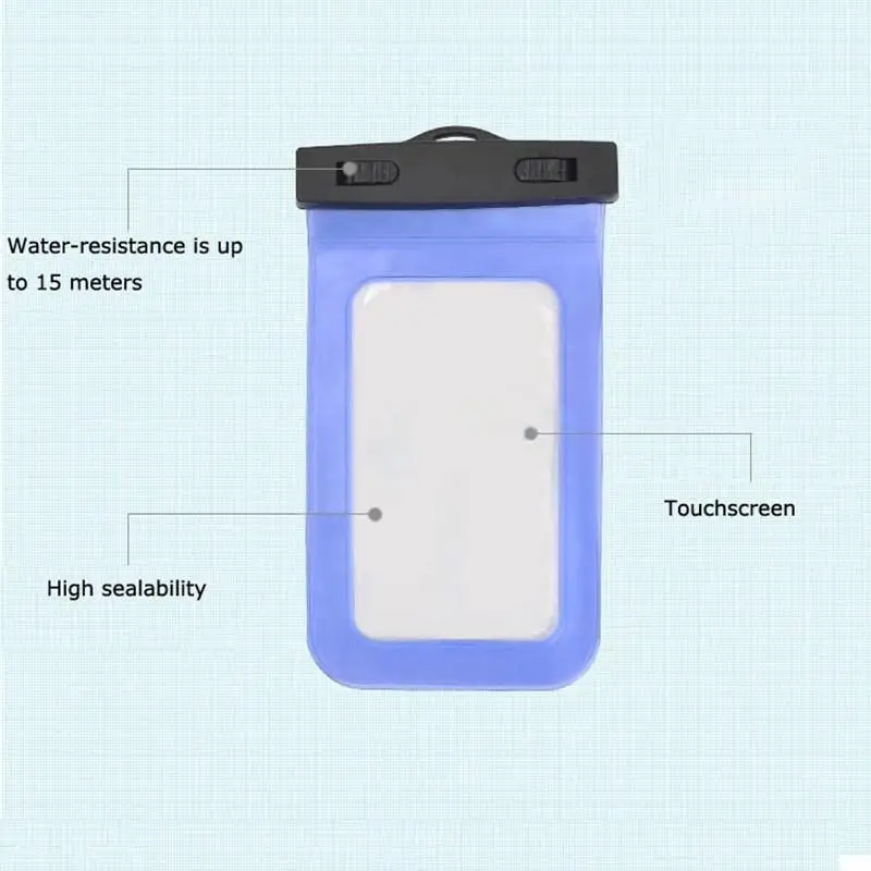 Водонепроницаемая сумка чехол для подводной съемки сухая Huawei Iphone Samsung мобильный