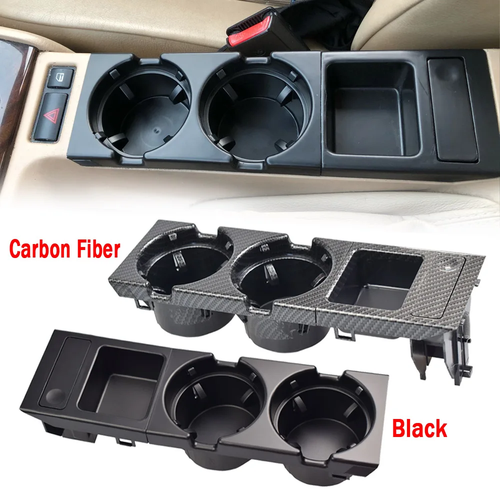 더블 홀 자동차 스타일링 프론트 센터 콘솔 보관함, 동전 및 컵 홀더, BMW E46 시리즈 1999-2006 51168217953, 신제품
