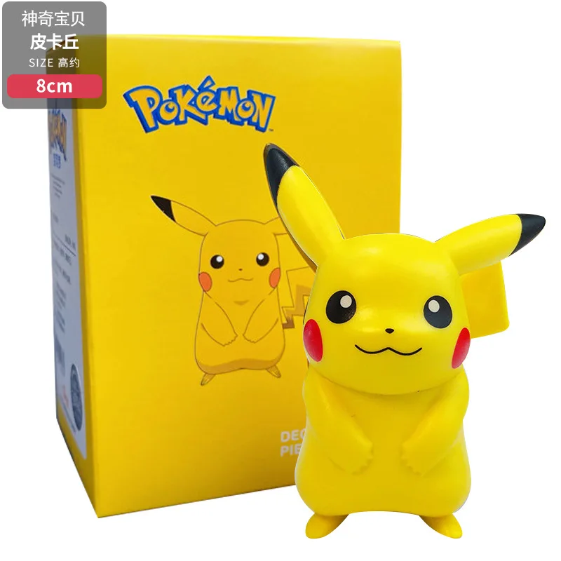 

TAKARA TOMY Genuine Authorized Pikachu Hand-made Play Blind Box Anime Pokemon Car Decoration Christmas Gift for Children