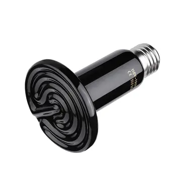 

110V-130V Mini Base Appliance Lamp nfrared Ceramic Socket Natural Glow Heater Emitter Reptile Heat Light Pet Brooder Bulb