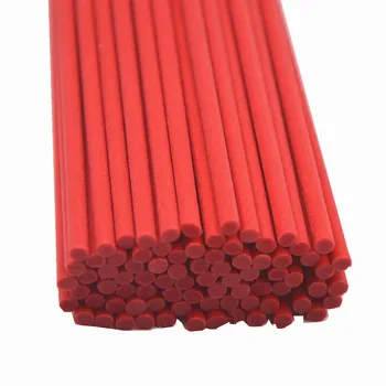 

100PCS 22cmx3mm Red Fiber Rattan Sticks Essential oil Reed Diffuser for Home Fragrance Diffuse Air Freshener