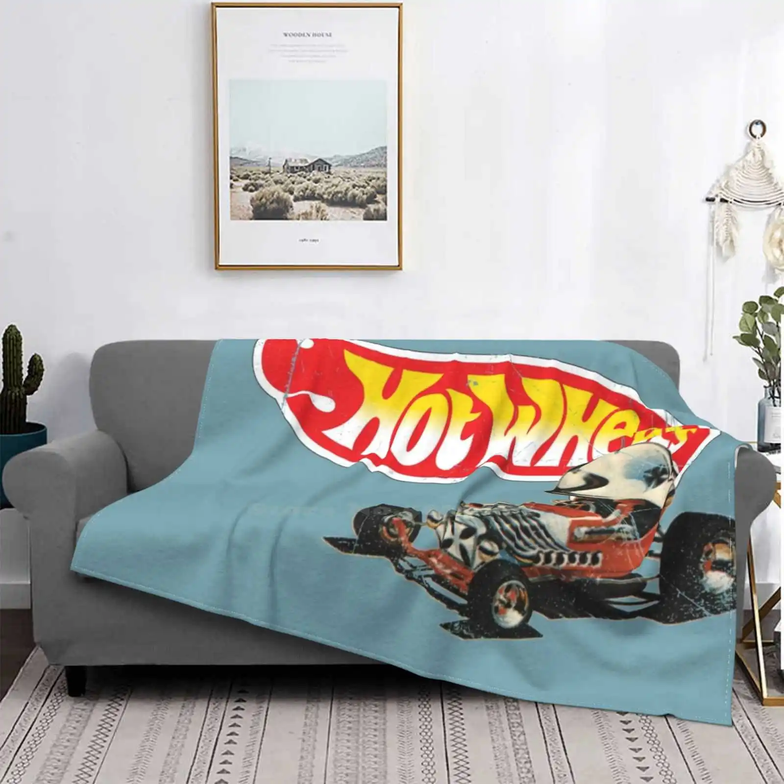 Stile Vintage "Red Baron" Vendita Calda Stampa Alta Qualità Calda Coperta Di Flanella Hotwheels Red Baron Red Baron Vintage Red Line