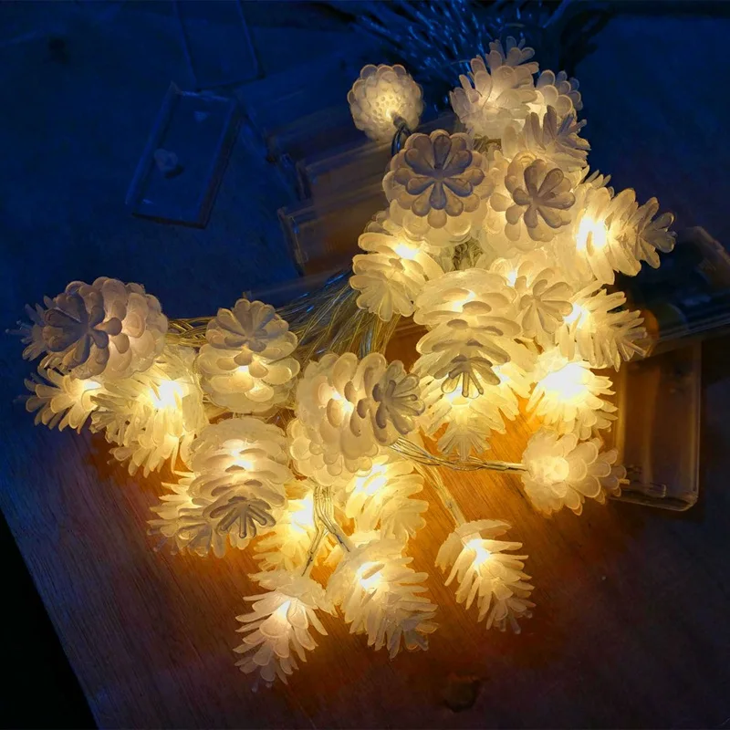 Top-20 LED String lights night light Holiday lighting For Garland Fairy Christmas Tree Wedding Party Garland Decoration 3XAA Bat