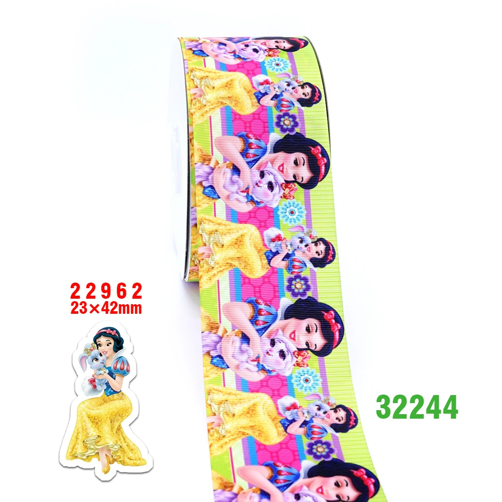 50 ярдов мультфильм напечатанный grosgrain ленты 32228 - Цвет: 32244