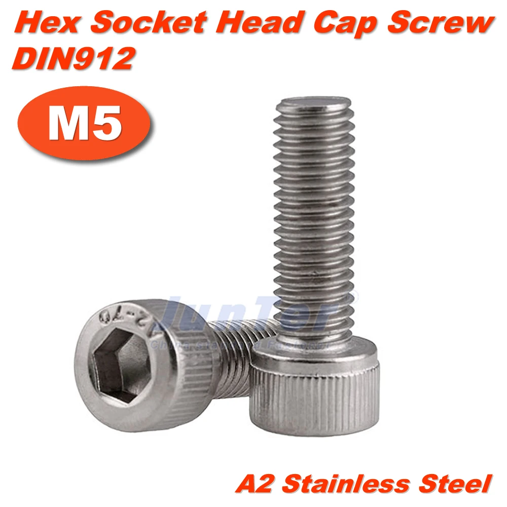 Hexagon Setscrews A2 Stainless Allen Key M5/5mm Socket Cap Head Button Dome