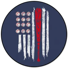 Бейсбольный американский флаг, круглый ковер, ковры для декора гостиной, коврики для детской комнаты, коврики для спальни, современные коврики