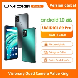 UMIDIGI A9 Pro смартфон 48MP Quad Camera 24MP селфи камера 6 ГБ 128 Helio P60 Octa Core 6,3 дюймFHD + безрамочный экран Глобальная версия мобильного телефона