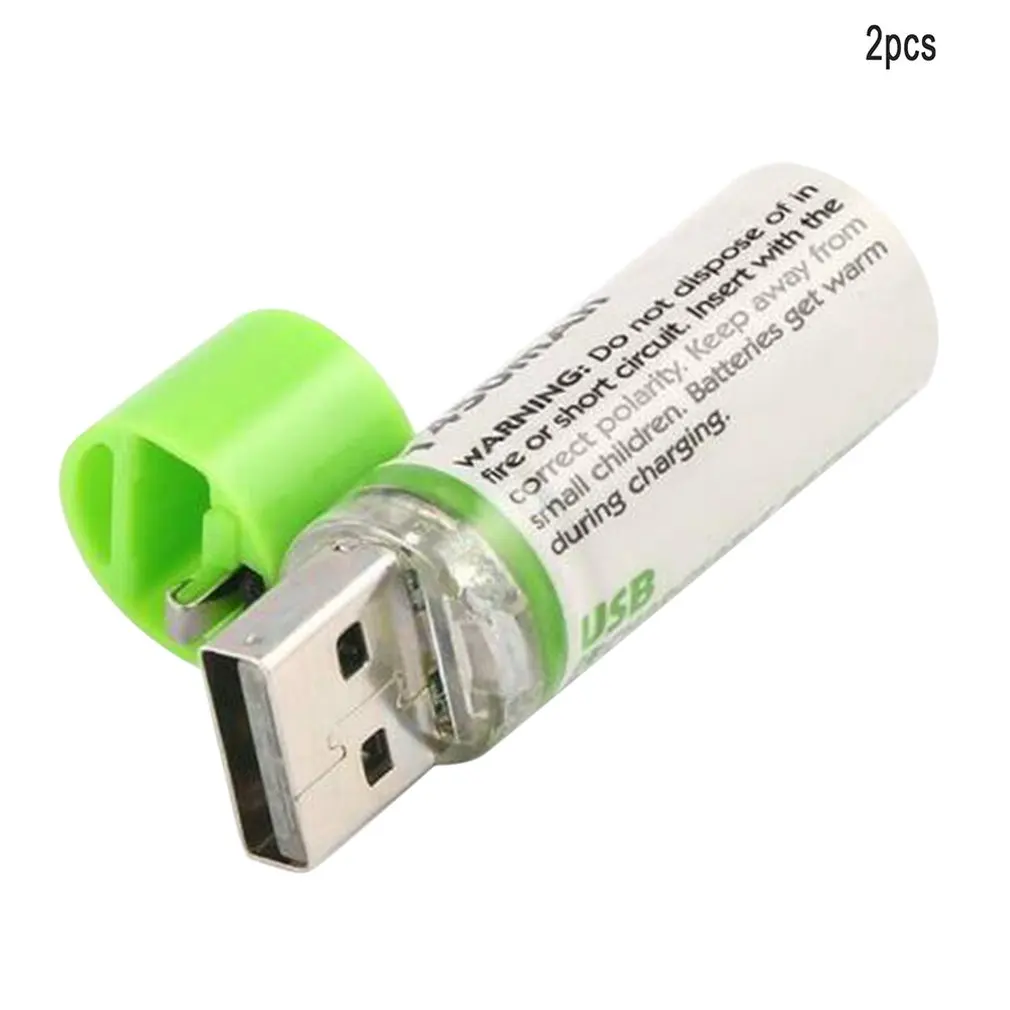 AA 1450mAh 1 2 V Ni MH перезаряжаемая батарея 5 циклов USB зарядка игрушка фонарик