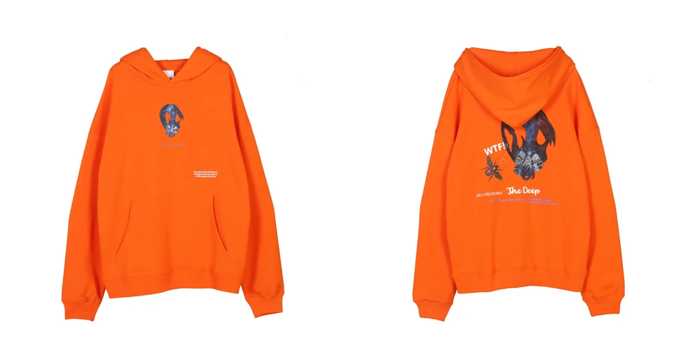 CoooColl 19FW уличная хип хоп толстовка мужская High street Kanye Новая мода лучшее качество глубокий морской житель толстовка с капюшоном