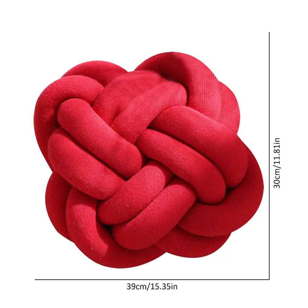 Creative Knotted Ball Cushion Throw Pillow Waist Back Cushion Home Sofa Bed Decor Dolls Toys For Office Rest 30X39cm
