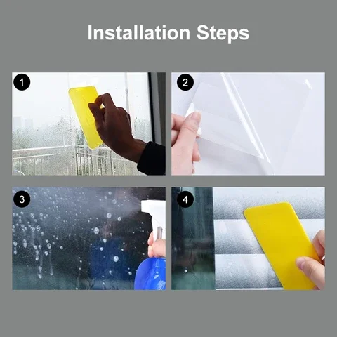 Imitation Shutter Window Glass Film Window Privacy One Way Film Heat Anti UV Privacy Stickers Home Office