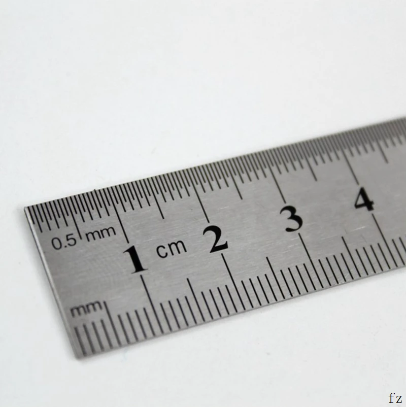 6 дюймов Нержавеющая сталь линейка прямая точность 15 см метрических правило Двусторонняя обучения измерительный инструмент