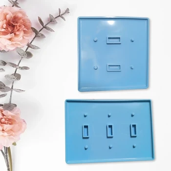 

DIY Crafts Jewelry Epoxy Resin Mold Switch Socket Panel Casting Silicone Mould XXFB