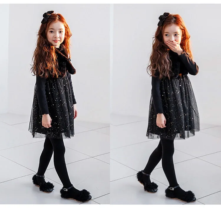 Fleece Warm Autumn Winter Kids Dresses For Girls Christmas Patchwork Long Sleeves School Big Girl Dress Baby Children Clothing 2 3  4 5 6 7 8 9 10 11 12 13 14 15 years little big  toddler princess dress for girls kids cute toddler dresses (1 (3).jpg