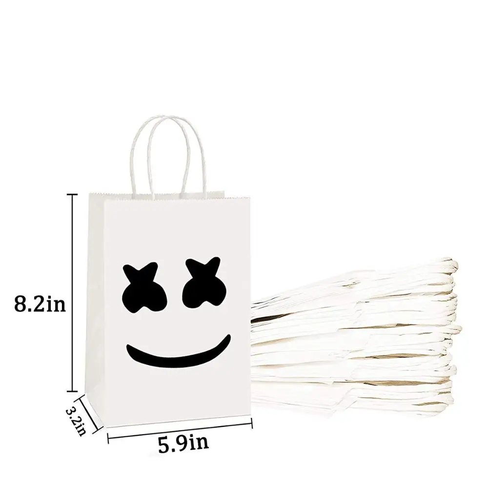 Dj Marshmello Theme Music Festival White Black Happy Birthday Party Decoration Flag Cake Toppers Latex Balloons Cake Decorating Supplies Aliexpress