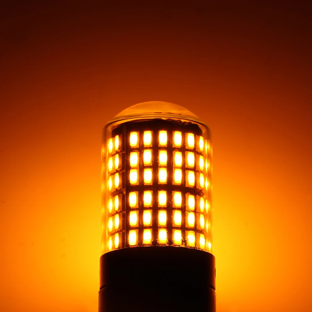 LEEPEE Автомобильная сигнальная лампа 3014 144 smd BA15S P21W заднего хода 1 шт. светодиодный светильник Canbus без гипер-вспышки