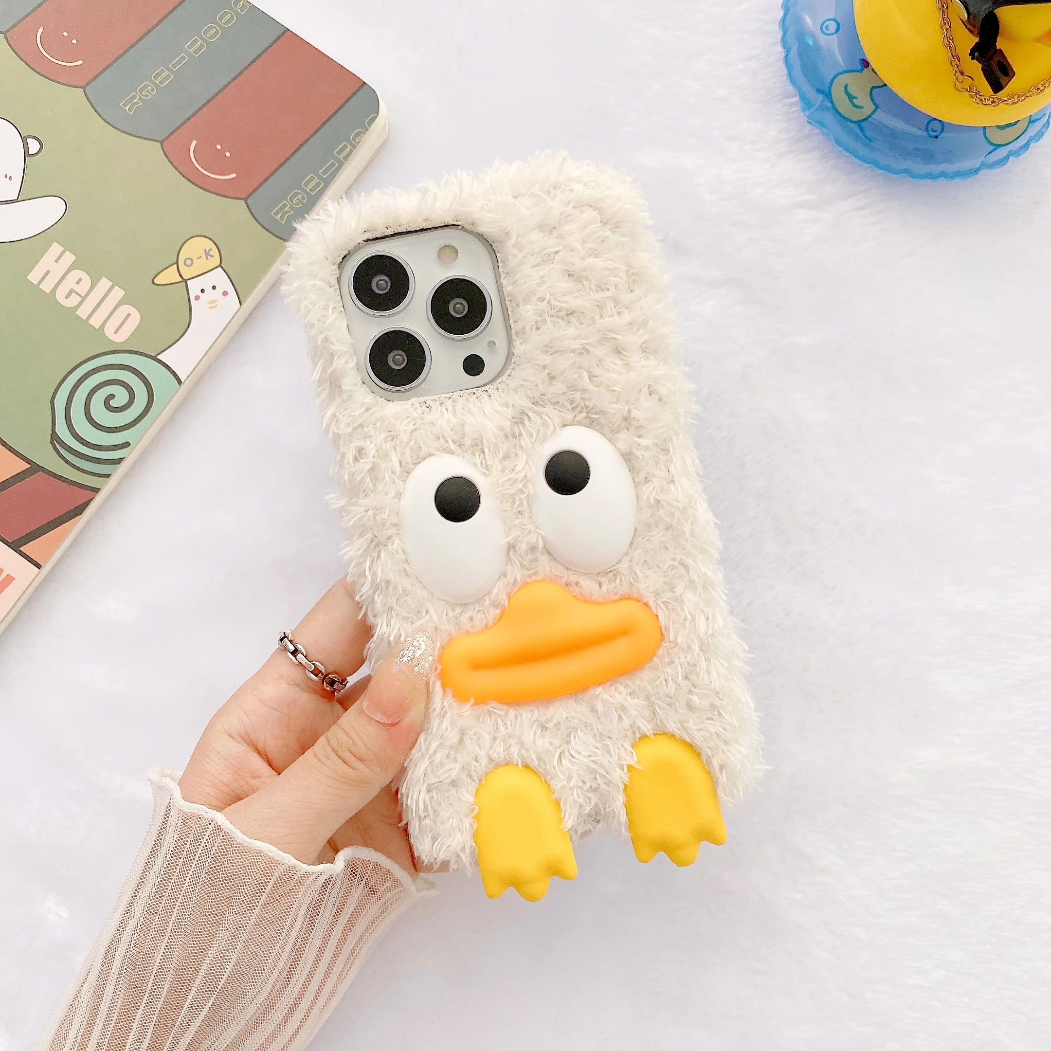 Funny Ugly Little Girl 3D Cheek Cute IMD Case for iPhone 14 Plus 13 Pro Max  Back Phone Cover for 12 11 Pro Max X XS Max Capa