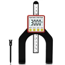 

Electronic Digital Height Depth Pachometer Gauge Micrometer Electrical Measuring Instruments Ruler Scale Woodworking Tool