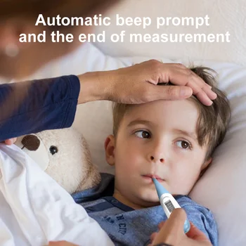 

Children Adults LCD Display Electronic Digital Thermometer Soft Head Armpit Mouth Temperature Measurement Tester Thermometer