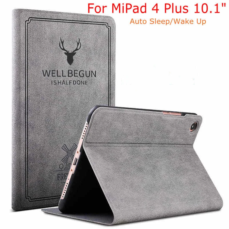 Флип чехол для Xiaomi Mi Pad 4 Plus из искусственной кожи планшета Android умный планшетного
