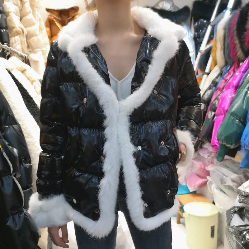 Ветрозащитная Женская парка, пальто, женская зимняя куртка, пальто, женское Стеганое пальто, укороченное свободное корейское Стеганое пальто для студентов