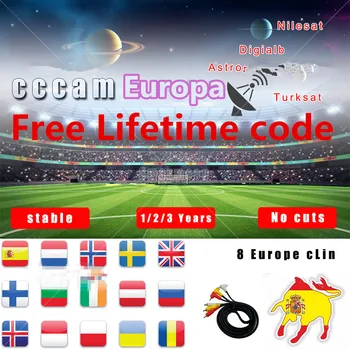 

Full HD 1/2/3 Year 3cccams Clins/Spain Server stable in Spain 8Lins cccam Europa 8Clins free test for v8 nova free lifetime