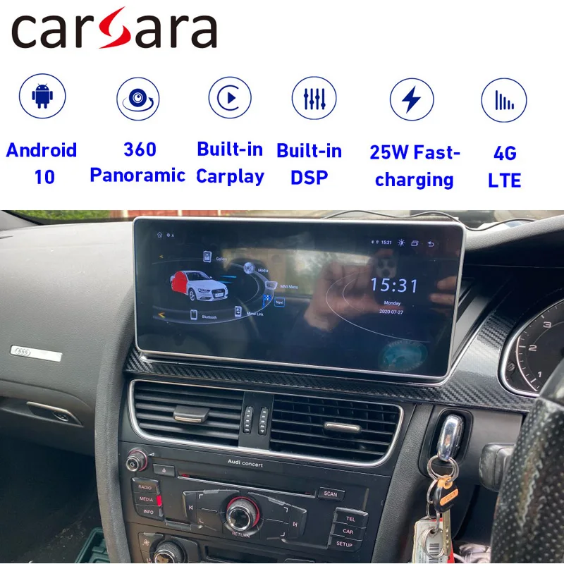 RHD 10 25 Au di A4 S4 RS4 A5 S5 RS5 8K 8T 8R Android дисплей умный сенсорный экран кабины MP4 MP5 DVD плеер