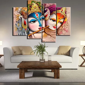 

artistic print drawing decor for home Peking Opera 4 Pieces framed painting decoration abstract wall art poster picture F2652