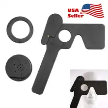 Оптический Lorgnette окклюдер мульти 17 отверстий окклюдер инструмент для оптики инструмент оптометрическое поставки черного цвета из АБС-пластика