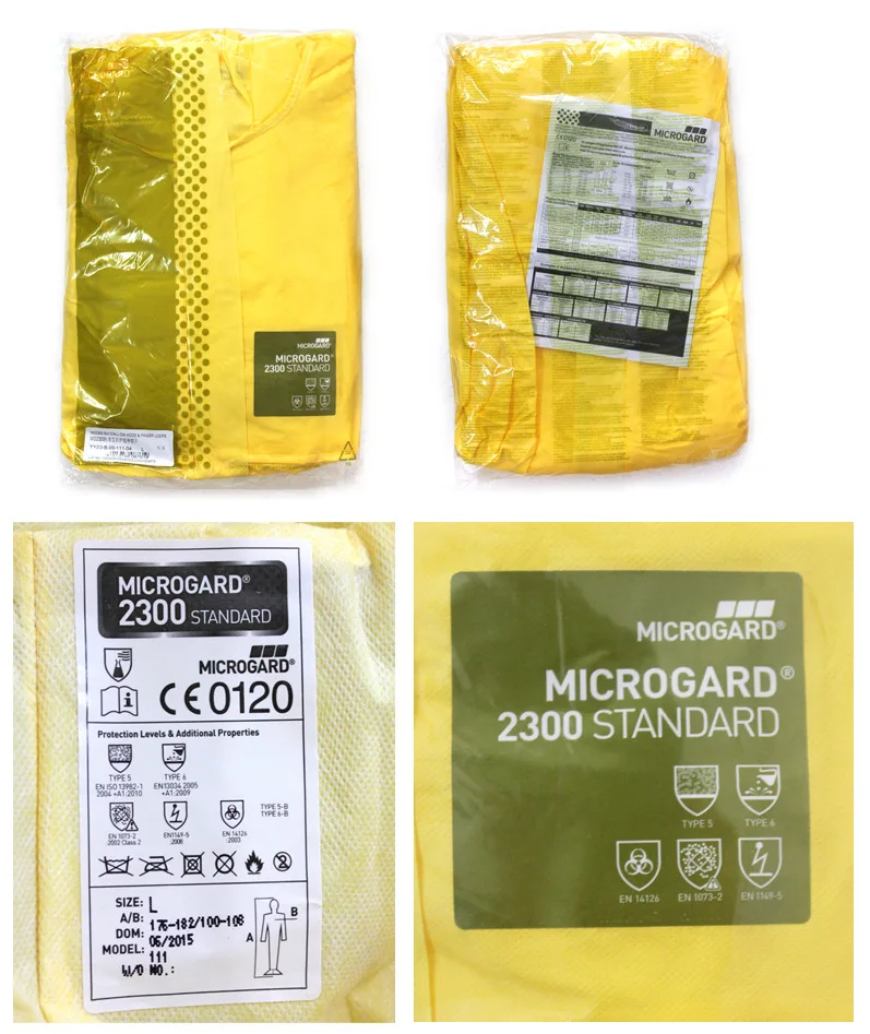Поставка microgard 2300 химическая защитная одежда цельная с капюшоном водонепроницаемая химическая защитная одежда Щелочная краска