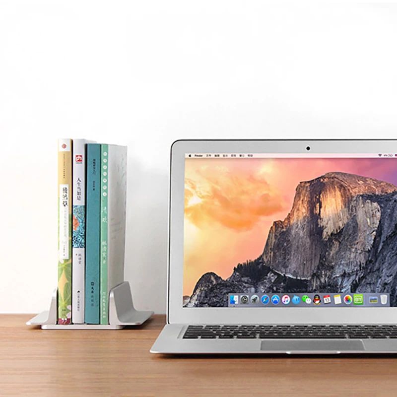 Горячая Алюминиевая Подставка для ноутбука Macbook Air Pro стабильная Вертикальная настольная подставка с регулируемым размером док-станции держатель для книг подставка для ноутбука