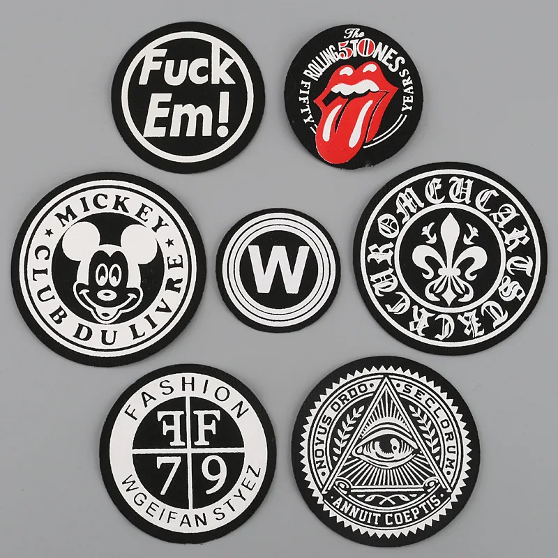 

Fashion Patch Clothing Colorful Letter Decorative Accessories Badge Label Hip-hop elements