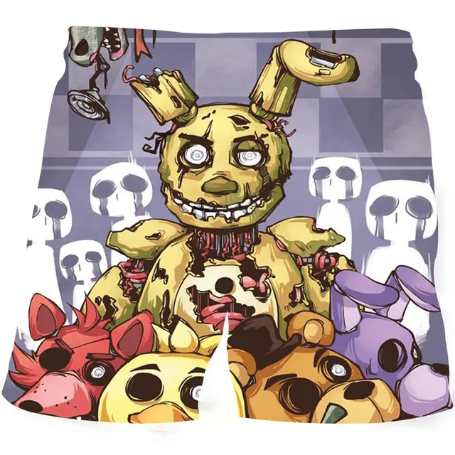 Musim Panas Pantai Celana Keren 3d Kartun Anak Streetwear Celana Pendek 3d Dicetak Fnaf Bayi Laki Laki Celana Pendek Renang Celana Pendek Remaja Celana Pendek Aliexpress