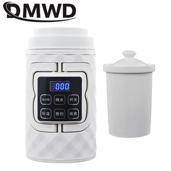 

DMWD Stainless Steel Electric Kettle Hot Water Heating Boiler Pot Travel Noodle Soup Stew Cooker Teapot Milk Heater Rice Steamer