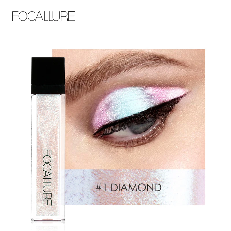 FOCALLURE 14 цветов жидкий пигмент тени для век Океанский светильник