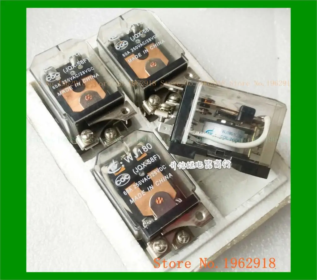 

WJ180-1C JQX-58F 24VDC 60A 5