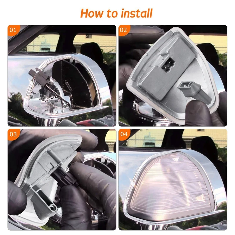 1 пара указатель поворота бокового зеркала светильник левый и правый лампы прозрачная крышка объектива для 2010- D-o-d-g-e Ram 1500 2500 3500 4500 5500 6