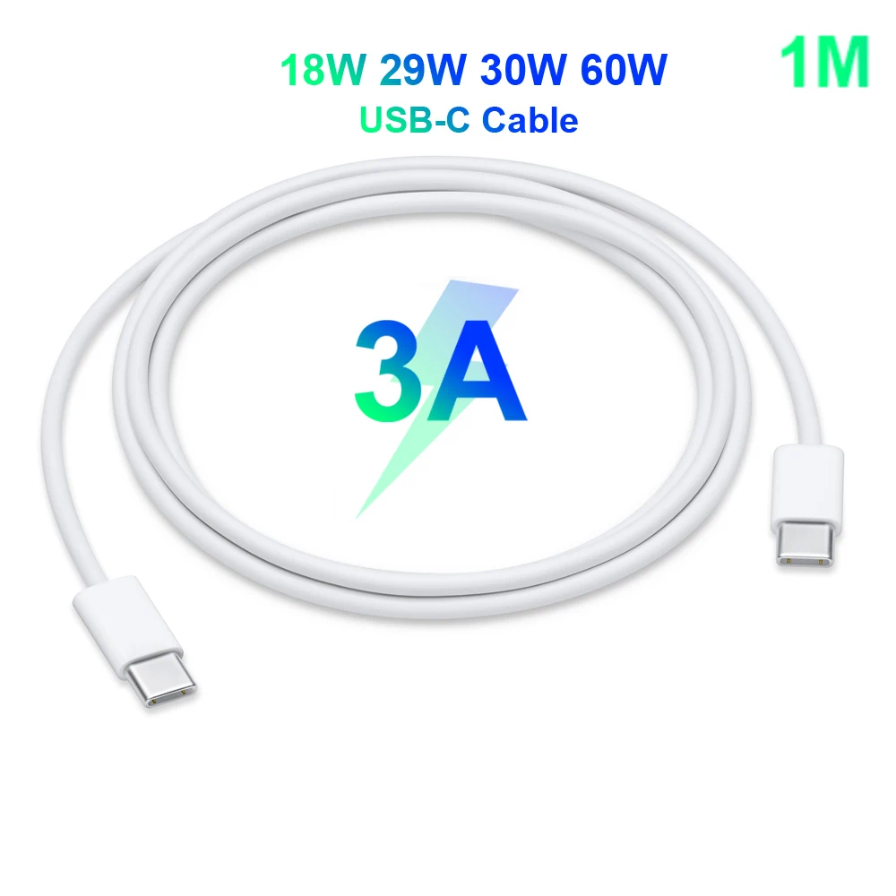 Адаптер питания кабель 3 А зарядное устройство PD/QC3.0 для xiaomi Huawei MacBook iPhone/iPad s9/10 18