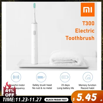 

XIAOMI MIJIA Sonic Electric Toothbrush T300 IPX7 Waterproof Rechargeable Toothbrush Adult Ultrasonic Smart Automatic Tooth Brush