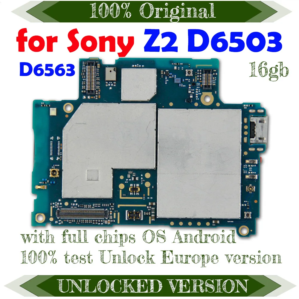Системные платы для Sony Xperia Z2 L50W D6503 100% оригинальные разблокированные материнская