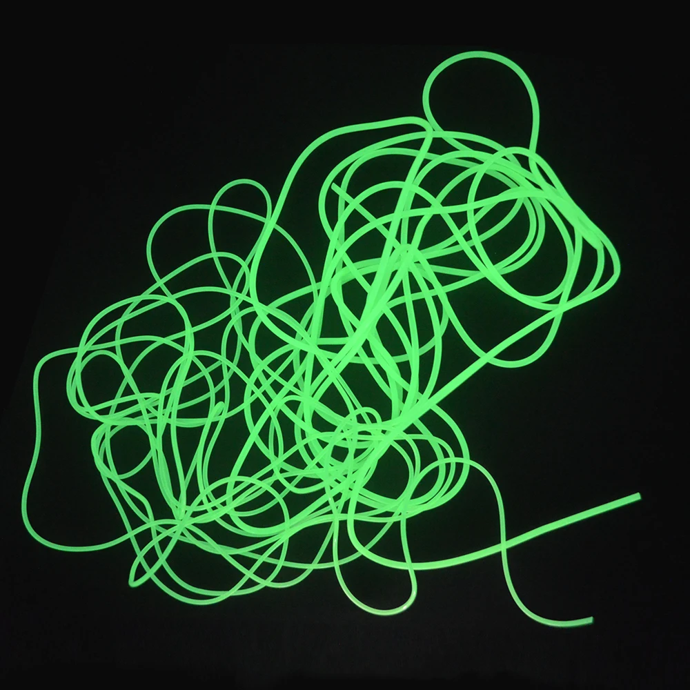 Luminous Green Silicone Fishing Tube - Glow-in-the-Dark Deep Sea Rigging Accessory