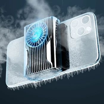

Smartphone Radiator Fan Mobile Phone Cooler Cooling Support Holder Bracket for Samsung Huawei Xiaomi Smartphone Tablet