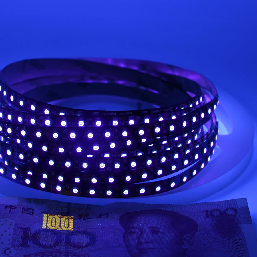 Светодиодный УФ светильник 3528 SMD 120 светодиодный s/m 395 405nm с ультрафиолетовым