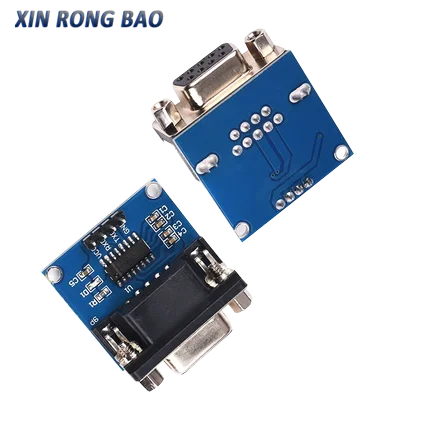 

MAX3232 RS232 to TTL Serial Port Converter Module Female DB9 Connector MAX232 Flashing Board For Arduino