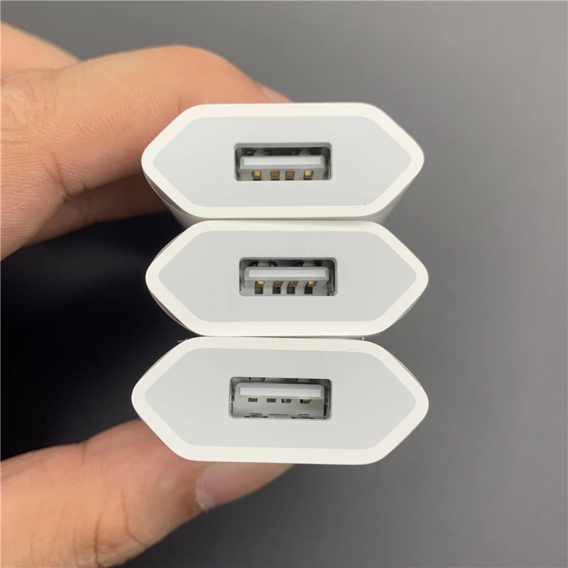 10 шт. 5 Вт USB usb-адаптер питания AC дорожное настенное зарядное устройство для iPhone X 6s 7 8 Plus iPad iPod для ЕС штекер 5 В/1 А выход