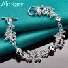 Aimarry 925 Sterling Silver Grape Bead TO Chain Bracelet For Women Party Engagement Wedding Gifts Fashion Jewelry