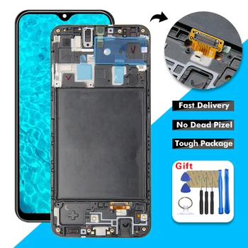 

For Samsung Galaxy A20 A205 A205G A205F LCD Display Touch Screen Digitizer Glass Assembly with Frame + Tools
