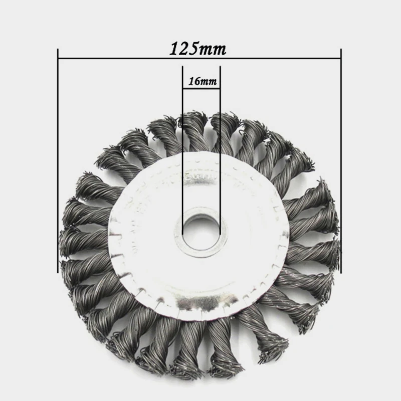 Садовая газонокосилка стальная проволока шлифовальный круг защита от поломок закругленные края триммер для сорняков - Цвет: 125mm